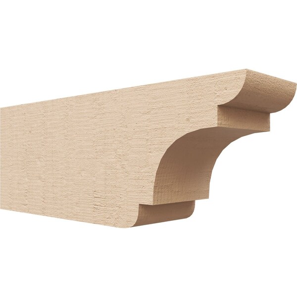 Ekena Millwork 4in. W x 6in. H x 16in. L New Brighton Woodgrain TimberThane Rafter Tail, Primed Tan RFTUR04X06X16NEBRCPR - main